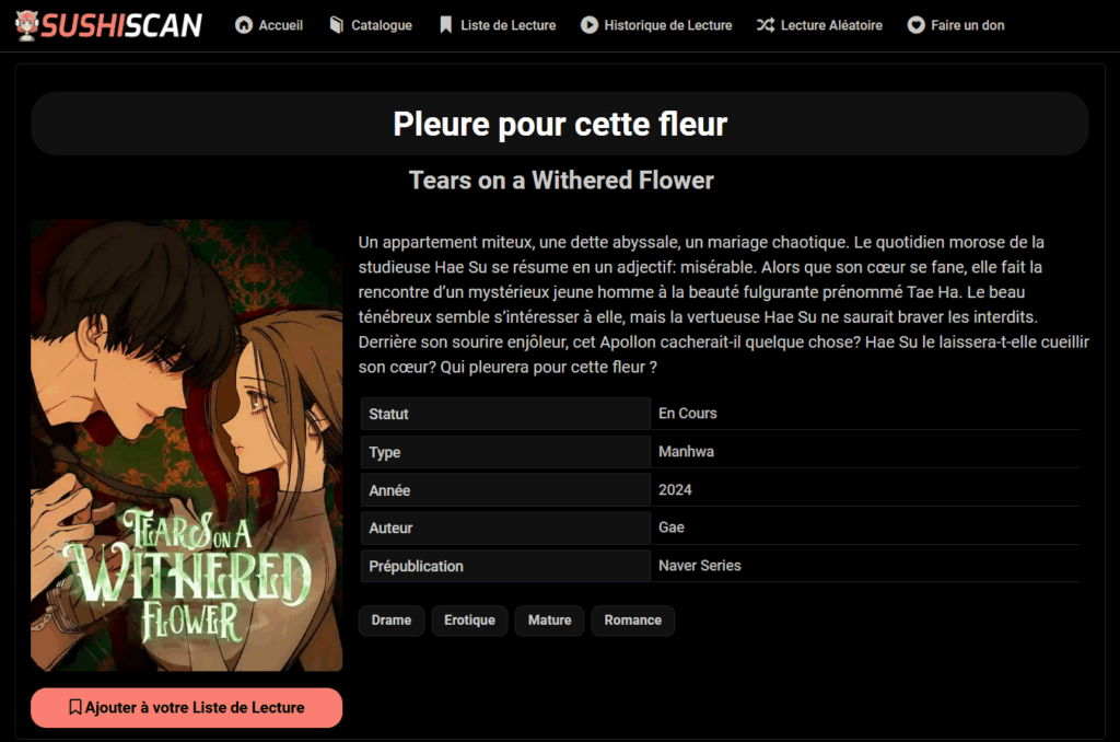 screenshot du site sushiscan