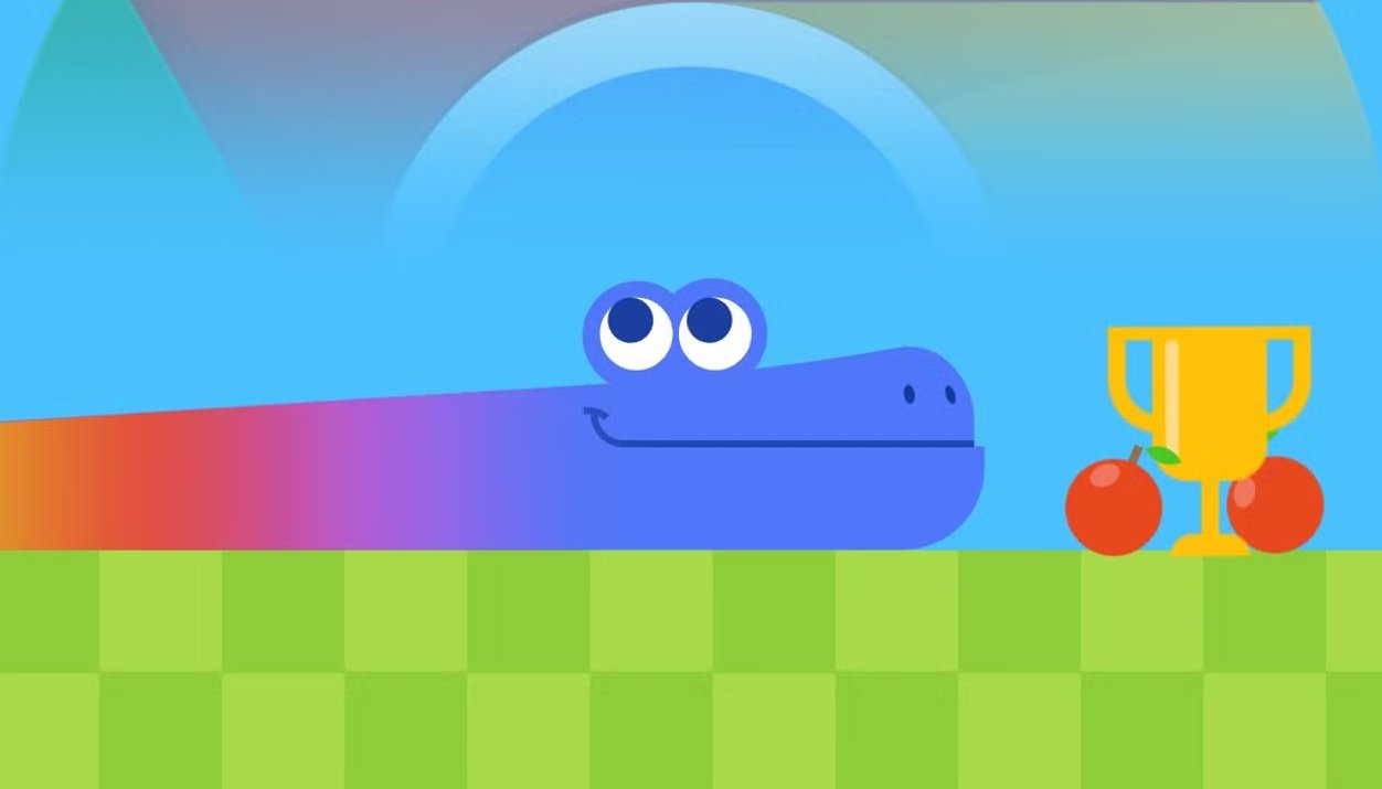 google snake année serpent jeu